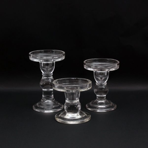 Glass  2 in 1 Candle Holder 