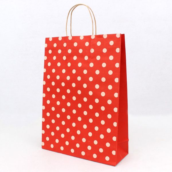 Gift Bag Red Dot Design | 38*28*10 cm