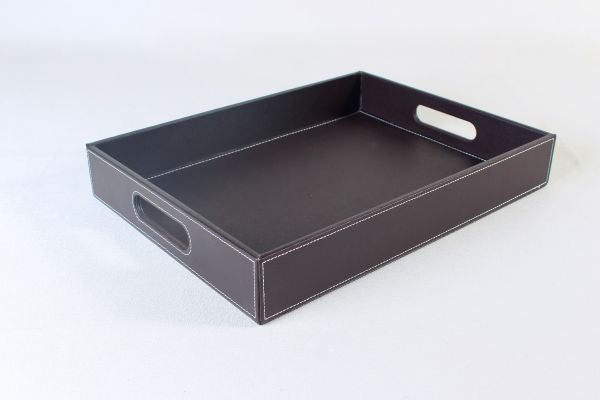 Leather Tray - Brown