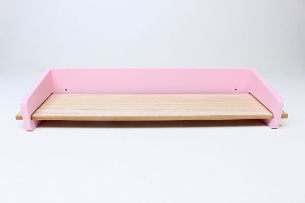 Wooden Wall Shelf Pink