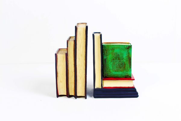 Bookends Set of Two - Vintage Books