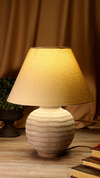 Lamp Shade Ceramic - Light Brown (without Bulb)