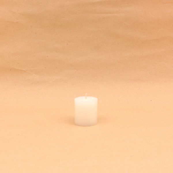 White Wax Pillar Candle | 4.5*5 cm