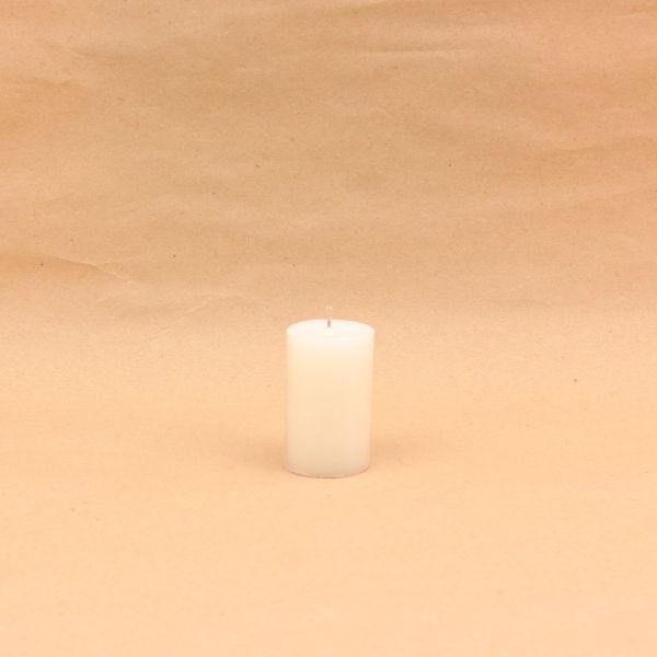 White Wax Pillar Candle | 4.5*7.5 cm