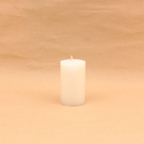 White Wax Pillar Candle | 6*10 cm
